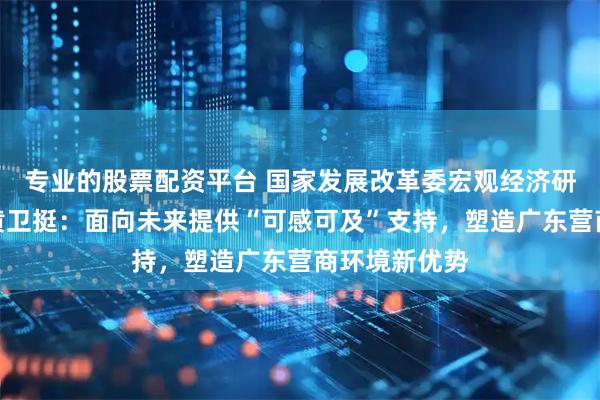 专业的股票配资平台 国家发展改革委宏观经济研究院研究员黄卫挺：面向未来提供“可感可及”支持，塑造广东营商环境新优势